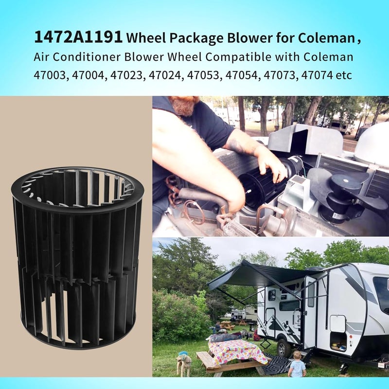 Vanshly Upgraded Air Conditioner Blower Wheel 1472A1191 Compatible with Coleman Mach 8 Series,47003, 47004, 47023, 47024, 47053, 47054, 47073, 47074 etc - Image 2